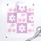 Coquette Retro Vintage Y2K Pink And Purple Cherry Daisy Checkered Custom Printed Fabric by Spoonflower Various Fabrics by the Yard or Fat Quarter